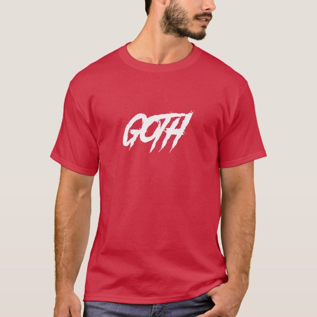 T-shirt Groupe de garçons gothiques ami gothique (Devant)