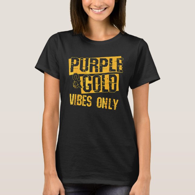 T-shirt Groupe de Jeu Purple & Gold pour pied d'école seco (Devant)