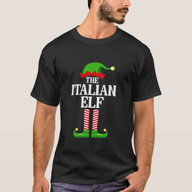 T-shirt Groupe de jumelage de famille d'elfes italiens Fun (Devant)