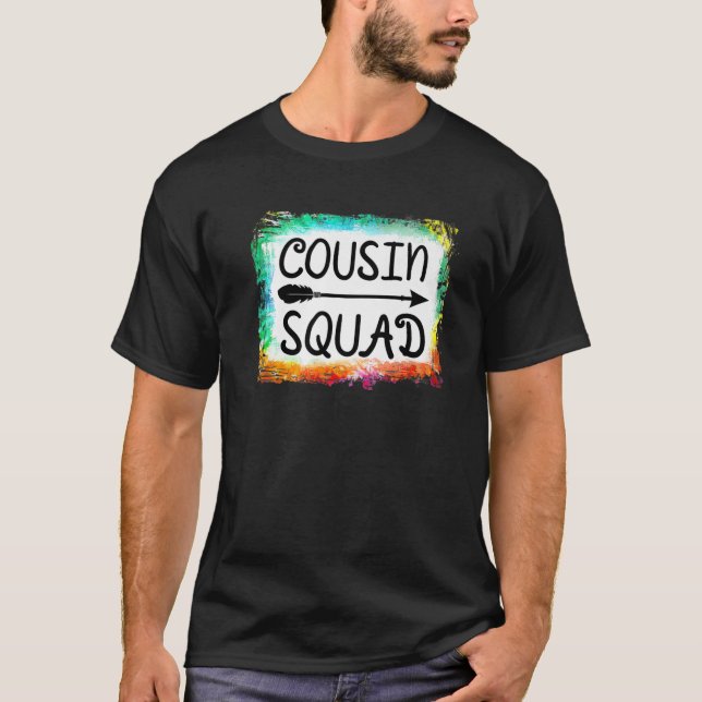 T-shirt Groupe de jumelage de la famille Cousin Squad Blea (Devant)