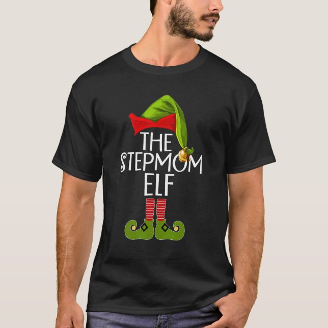 T-shirt Groupe de jumelage de la famille Elf Stepmaman Noë (Devant)