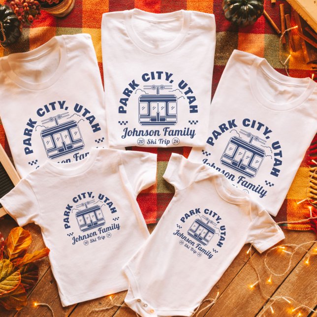 T-shirt Groupe de jumelage de voyage de ski personnalisé (Créateur téléchargé)