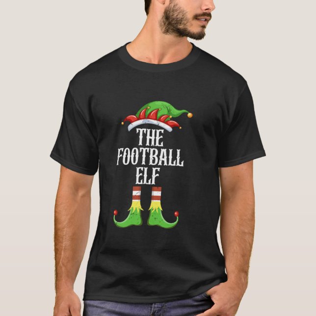 T-shirt Groupe de jumelage des elfes de football Noël X (Devant)