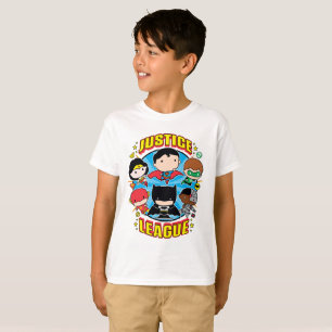 T-shirt Groupe de la Ligue de la justice de Chibi