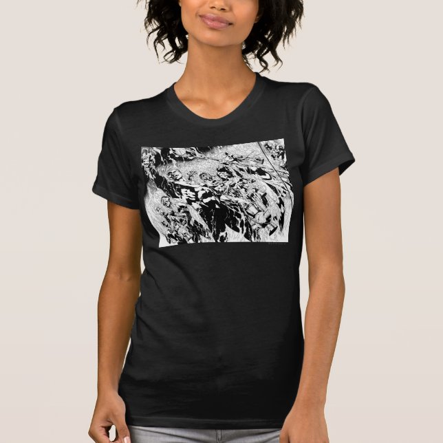 T-shirt Groupe de lanternes vertes (Devant)