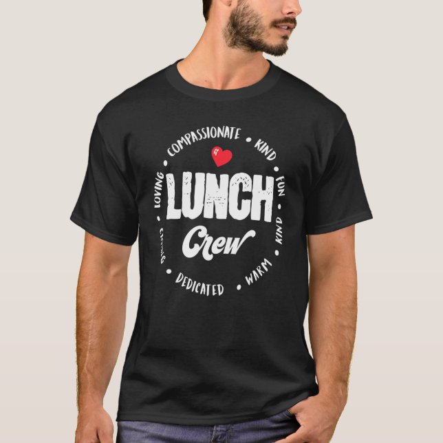 T-shirt Groupe de l'équipe de déjeuner correspondant École (Devant)