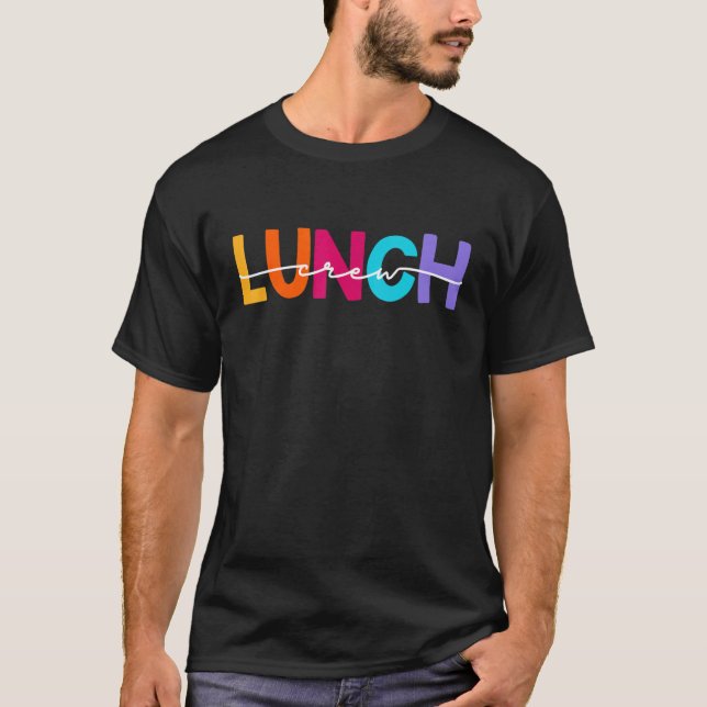 T-shirt Groupe de l'équipe de déjeuner correspondant École (Devant)