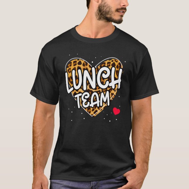 T-shirt Groupe de l'équipe de déjeuner Leopard Matching Sc (Devant)