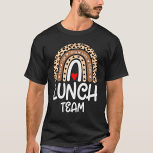 T-shirt Groupe de l'équipe de déjeuner Leopard Matching Sc