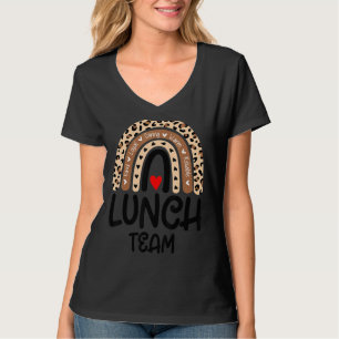 T-shirt Groupe de l'équipe de déjeuner Leopard Matching Sc