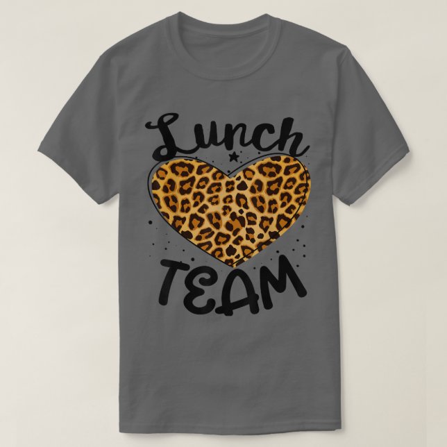 T-shirt Groupe de l'équipe de déjeuner Leopard Matching Sc (Design devant)