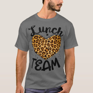 T-shirt Groupe de l'équipe de déjeuner Leopard Matching Sc