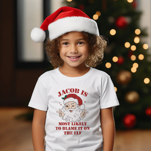 T-shirt Groupe De Noël Le Plus Susceptible De Personnalise