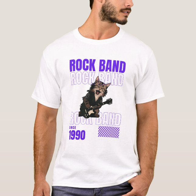 T-shirt Groupe de rock (Devant)