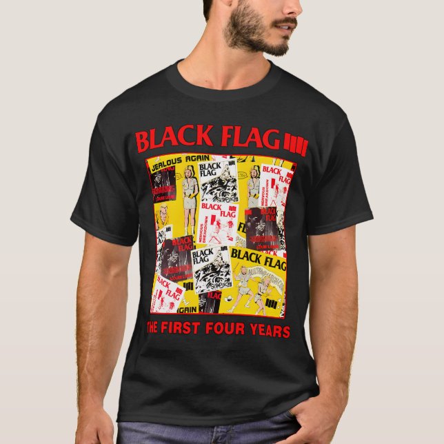 T-shirt Groupe de rock Black Flag (Devant)