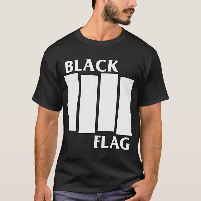 T-shirt Groupe de rock Black Flag (Devant)