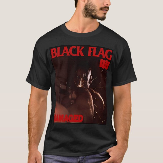 T-shirt Groupe de rock Black Flag (Devant)