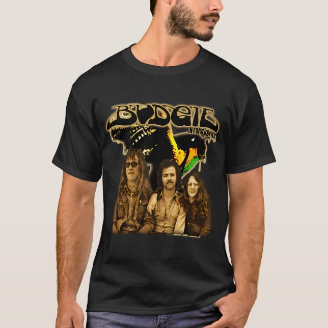 T-shirt Groupe de rock Budgies (Devant)