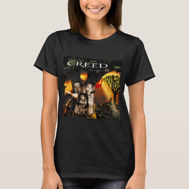 T-shirt Groupe de rock Creed (Devant)