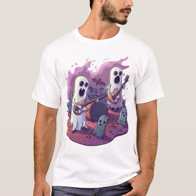 T-shirt Groupe de Rock Fantôme (Devant)