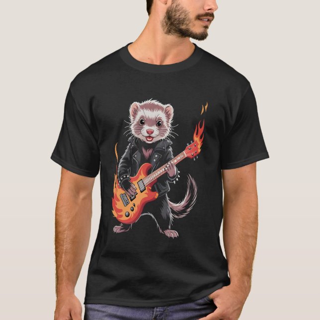 T-shirt Groupe de Rock Ferret (Devant)