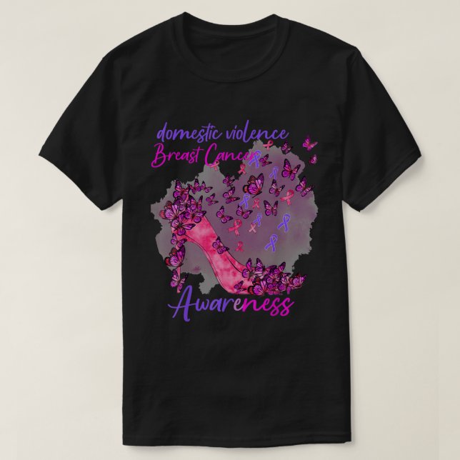 T-shirt Groupe de sensibilisation au cancer du sein et à l (Design devant)