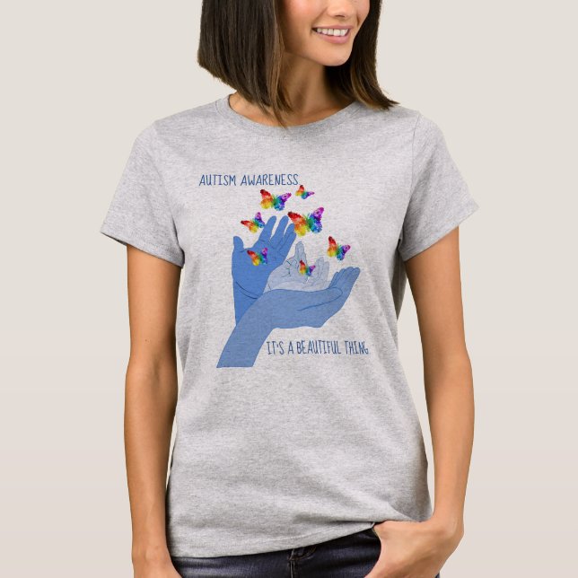 T-shirt Groupe de sensibilisation sur l'autisme de (Devant)