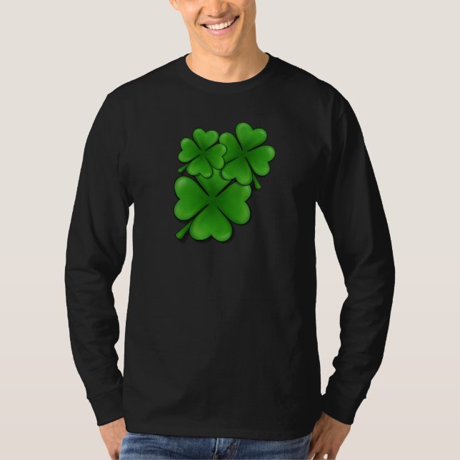 T-shirt groupe de shamrocks (Devant)