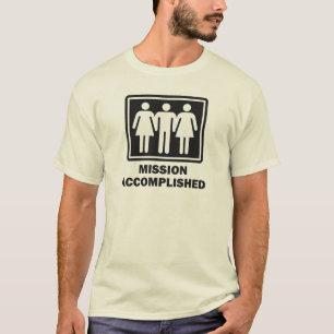 T-shirt Groupe de trois personnes accompli de mission