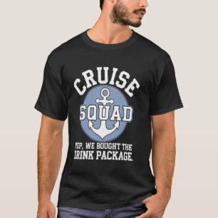 T-shirt Groupe de vacances de croisière Forfait boisson dr