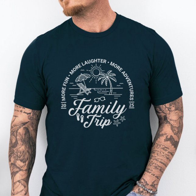 T-shirt Groupe de voyage familial personnalisé Vacances pl (Créateur téléchargé)
