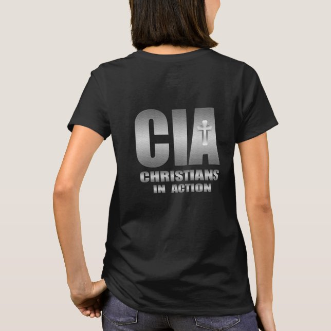 T-shirt Groupe d'étude biblique des chrétiens de la CIA en (Dos)