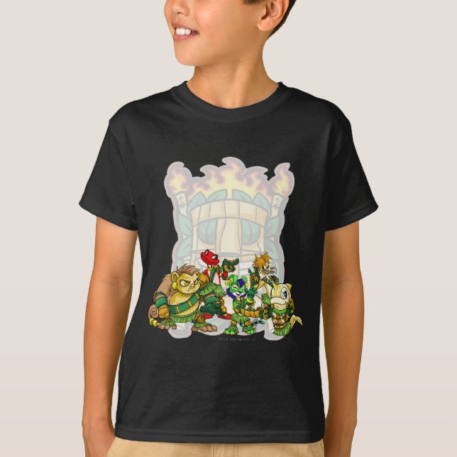 T-shirt Groupe d'île de mystère d'équipe (Devant)