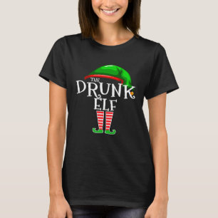 T-shirt Groupe Elf Drunk Correspondant Famille Noël Beer W