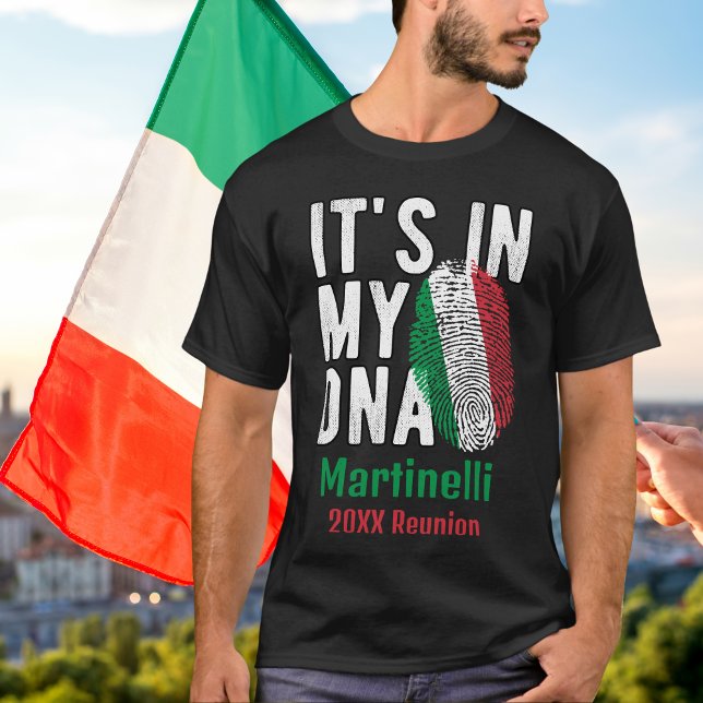 T-shirt Groupe familial italien personnalisé (Créateur téléchargé)