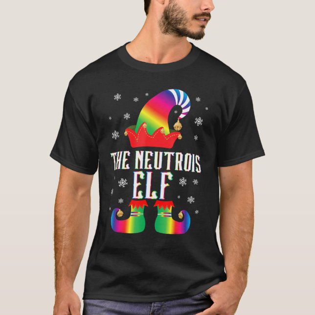 T-shirt Groupe familial Neutrois Elf Matching Noël L (Devant)