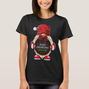 T-shirt Groupe Famille Correspondante Gnome Boire Bière Ch