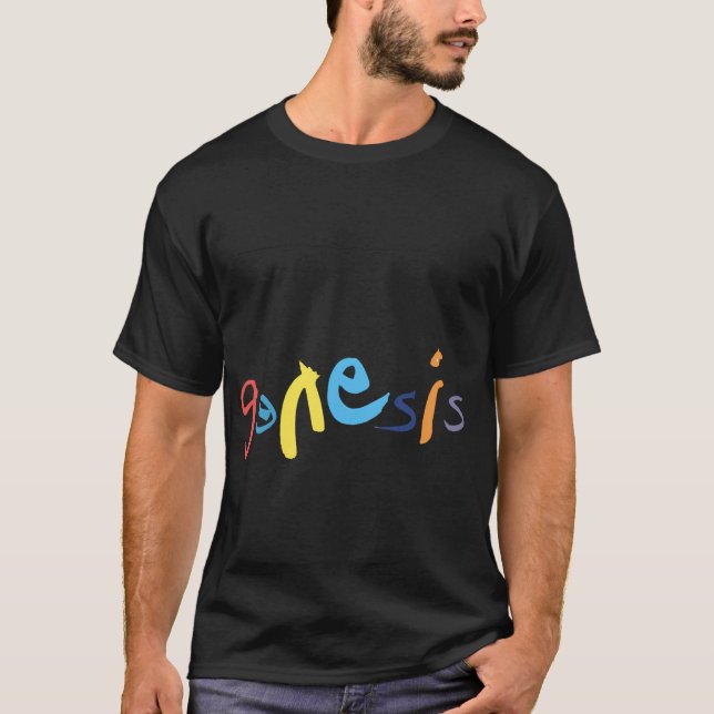 T-shirt Groupe Genesis. Classique (Devant)
