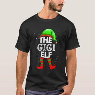 T-shirt Groupe Gigi Elf Correspondant Famille Noël Grand