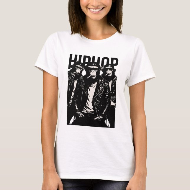 T-shirt Groupe Hip Hop Monkeys (Devant)