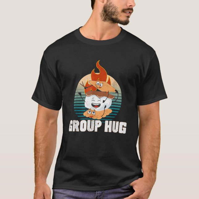 T-shirt Groupe Hug Smores Groupe Hug Camping Groupe Hug (Devant)