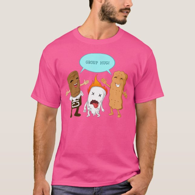 T-shirt Groupe Hug S'Mores Marshmallows Cute Camping Funny (Devant)