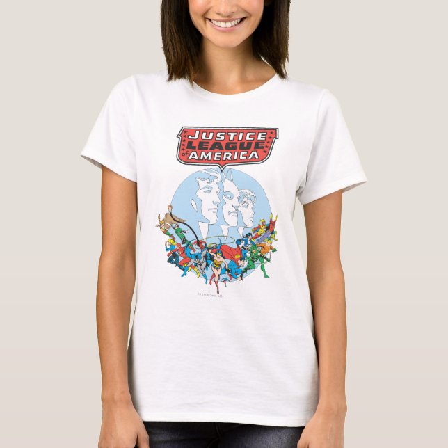 T-shirt Groupe Justice League of America (Devant)
