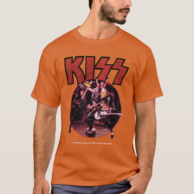 T-shirt Groupe Kiss drôle (Devant)