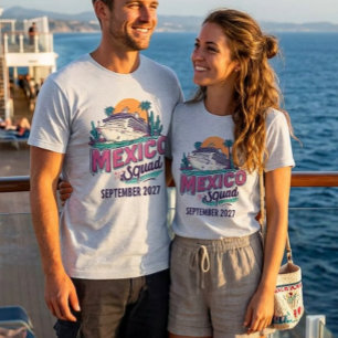 T-shirt Groupe personnalisé d'embarquement pour la croisiè