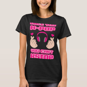 T-shirt Groupe pop coréen K pop Finger Heart Oppa