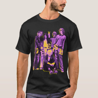 T-shirt Groupe Post Punk Typographie Jaune