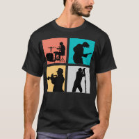 Groupe Rock vintage Pour Pop Music Lover Et Rock M