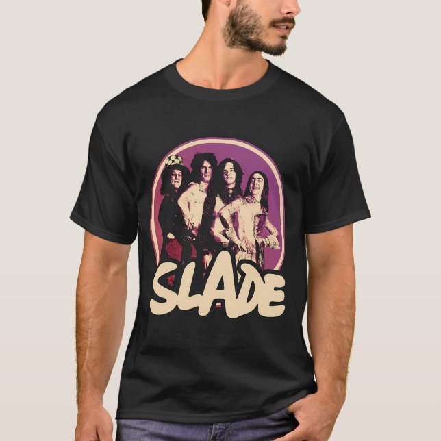 T-shirt Groupe Slade Glam Rock (Devant)