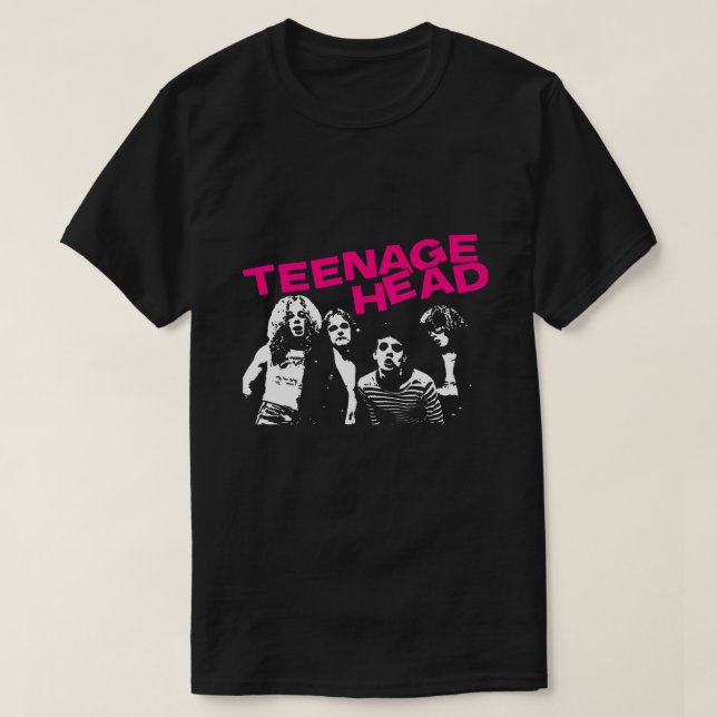 T-shirt Groupe Teenage Head (Rose) (Design devant)